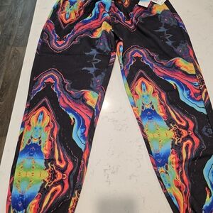 Vibrant Multicolor Abstract Joggers